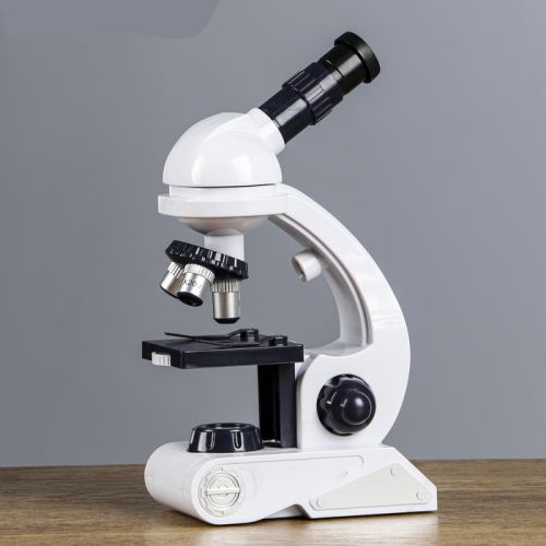 Микроскоп, кратность увеличения 450х, 200х, 80х, с подсветкой, белый