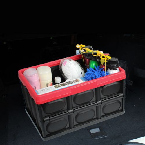 Складной пластиковый ящик органайзер в багажник автомобиля