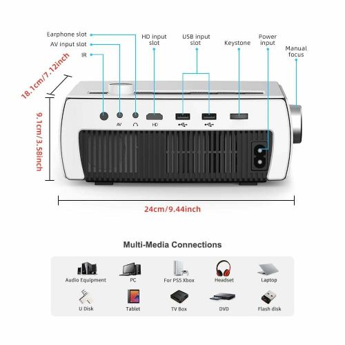 Мультимедийный проектор AAO YG430 WiFi