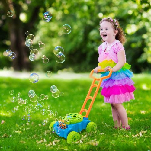 Детская каталка "Газонокосилка" с мыльными пузырями