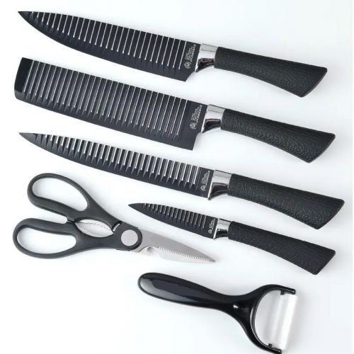 Набор кухонных ножей Evortverh с ножницами 6 в 1