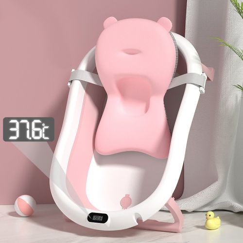 Складная детская ванна с термометром и подушкой Bestbaby