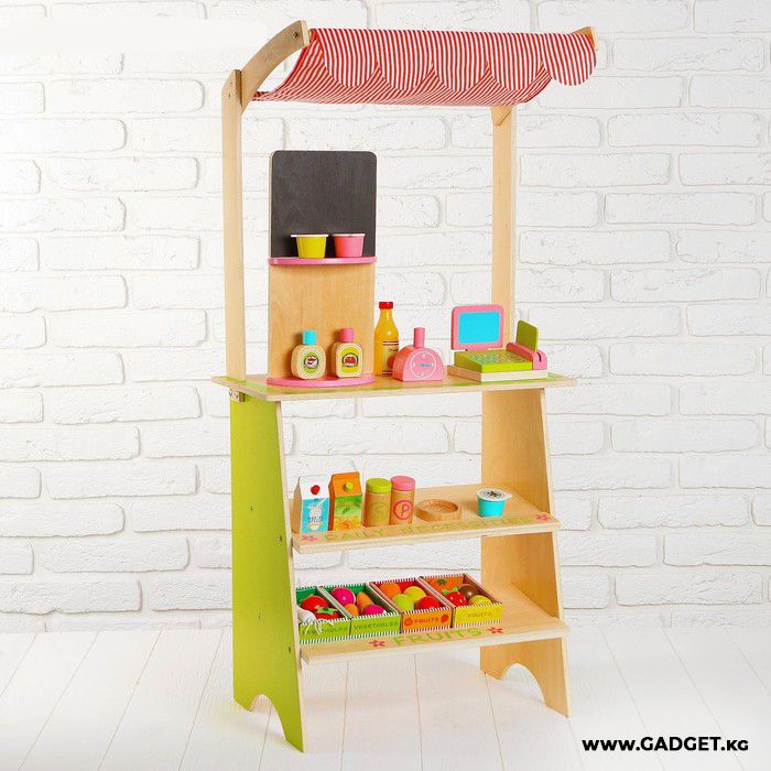Игровой набор «Играем в магазин», деревянные продукты в наборе