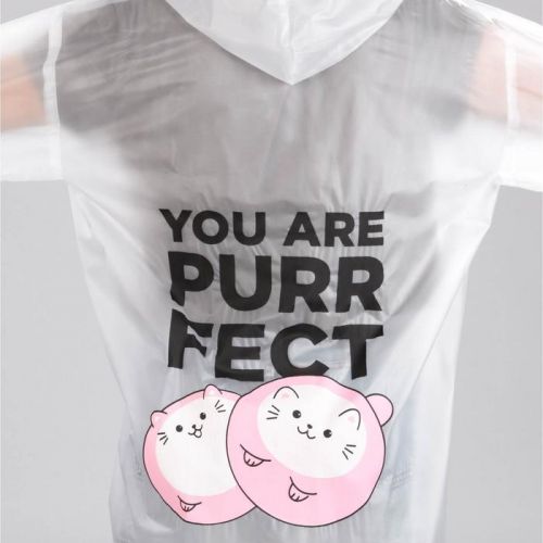 Дождевик-плащ You are purrfect, размер 42-46, 60 х 110 см