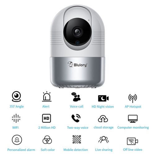 Домашняя WiFi Камера Видео наблюдения Blulory Smart WiFi Camera