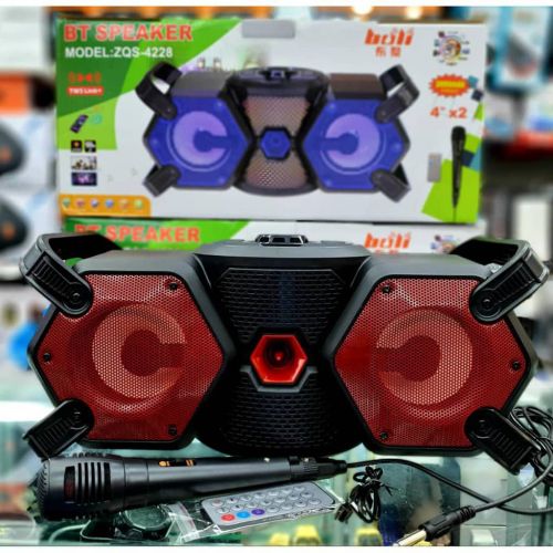 Портативная Bluetooth Караоке колонка ZQS4229 с микрофоном и пультом ДУ