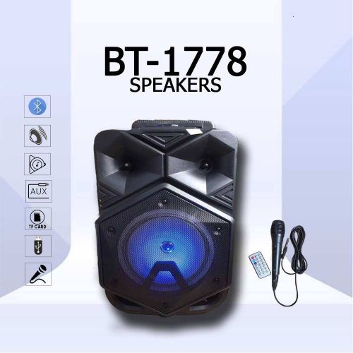 Портативная Bluetooth колонка Speaker BT1778 с микрофоном и пультом ДУ