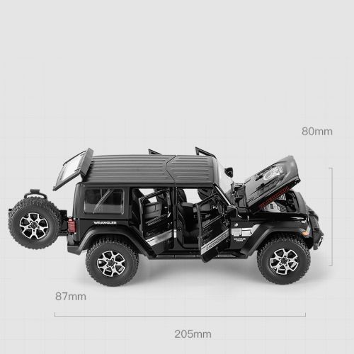 Машинка металлическая коллекционная Jeep Wrangler Rubicon 1:22
