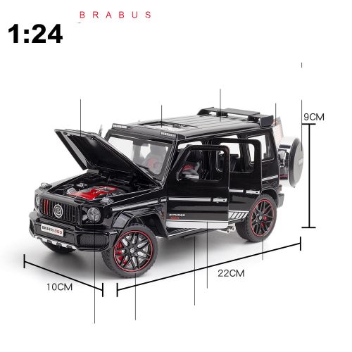 Машинка металлическая коллекционная Mercedes-Benz G-Class Brabus 800 1:24