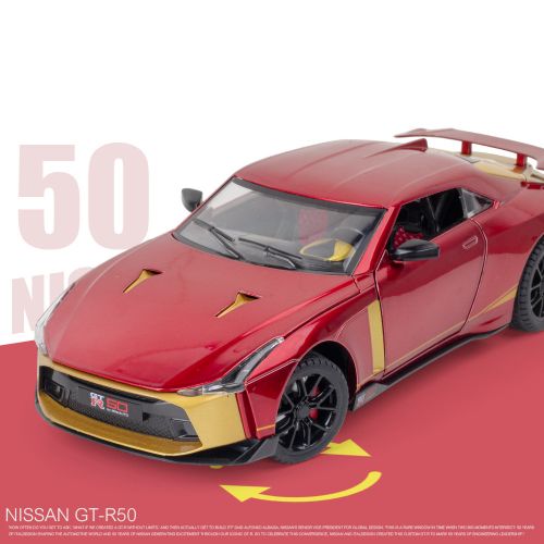Машинка металлическая коллекционная Nissan GTR 50 1:24
