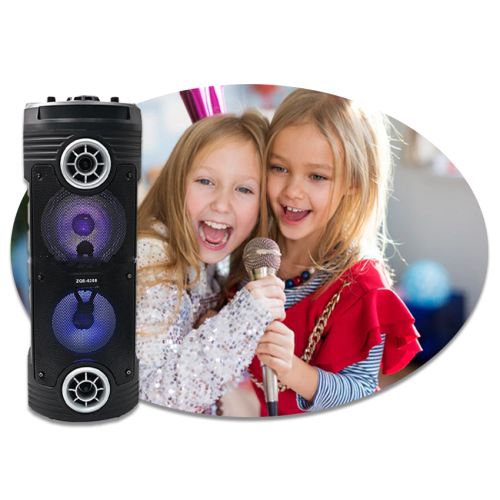 Портативная Bluetooth колонка BT Speaker ZQS-6208 с микрофоном и пультом ДУ