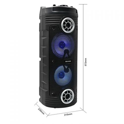 Портативная Bluetooth колонка BT Speaker ZQS-6208 с микрофоном и пультом ДУ