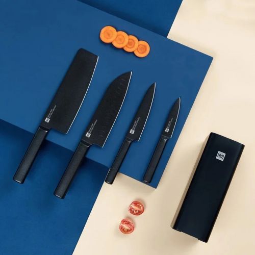 Набор ножей Xiaomi HuoHou HU0076 4шт с подставкой