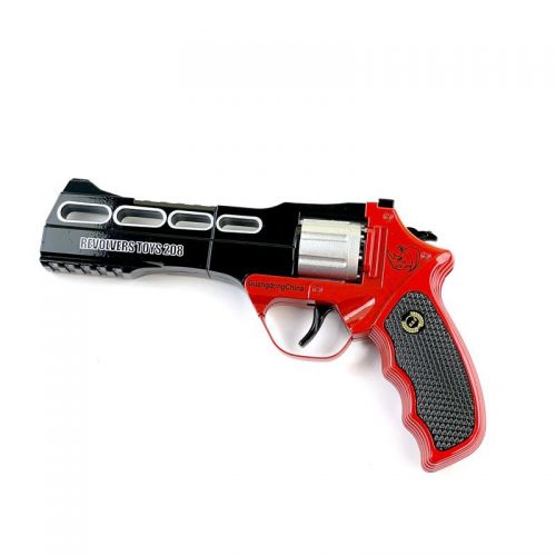 Металлический игрушечный пистолет "Револьвер" для стрельбы пистонами