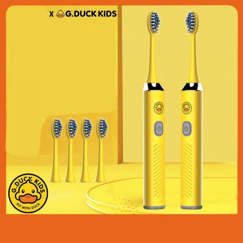 Детская электрическая зубная щётка G.DUCK KIDS, вибрационная