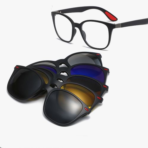 Солнцезащитные очки на магнитах со сменными накладками 2316A
