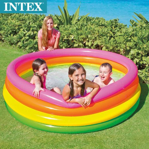 Детский надувной бассейн Intex 56441 "Радуга" 114x25см