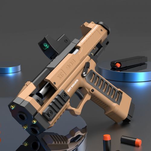 Игрушечный детский пистолет Uzi с мягкими патронами