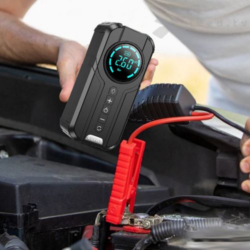 Компрессор для накачки колес 2в1 + Jump Starter Пусковое зарядное устройство Buwei