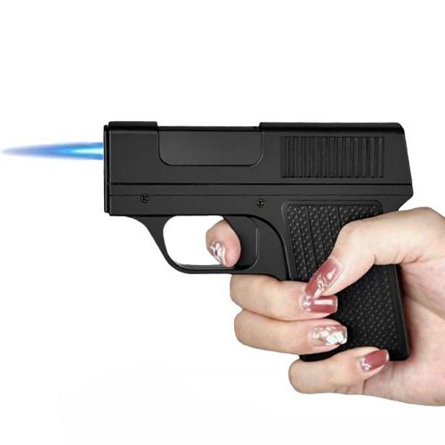 Портсигар с зажигалкой в виде пистолета Focus