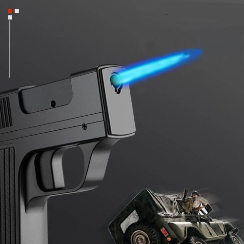 Портсигар с зажигалкой в виде пистолета Focus