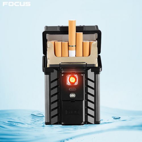 Водонепроницаемый портсигар с зажигалкой Focus
