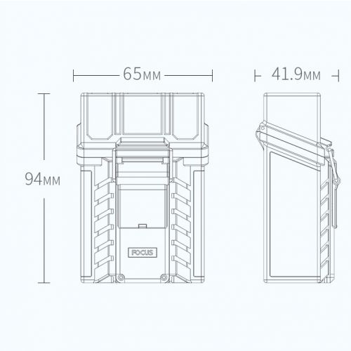 Водонепроницаемый портсигар с зажигалкой Focus