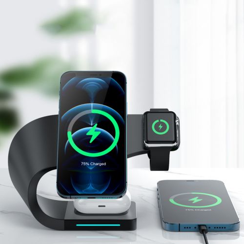 Док-станция 3в1 Wireless Charger Y35, беспроводная зарядка