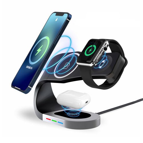 Док-станция 3в1 Wireless Charger Y35, беспроводная зарядка