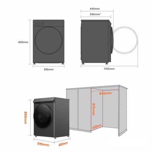 Умная стиральная машина с функцией сушки Xiaomi Mijia DD Washing and Drying Machine 10кг