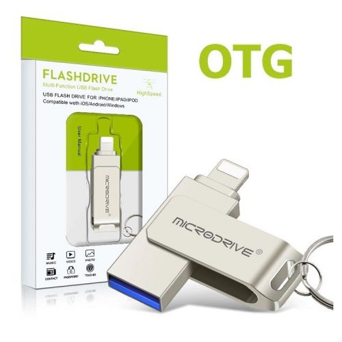 Флешка MicroDrive для iPhone, iPad, 128GB