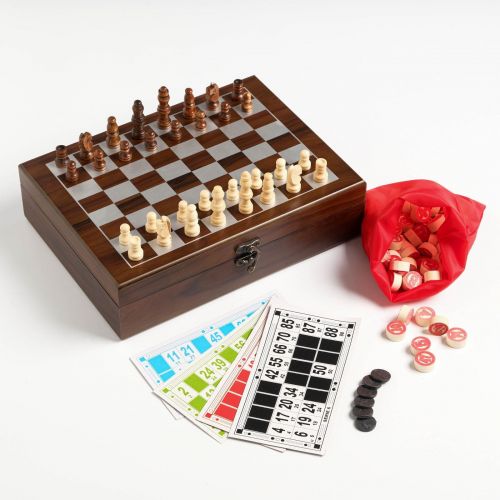 Набор 2 в 1: шахматы, лото