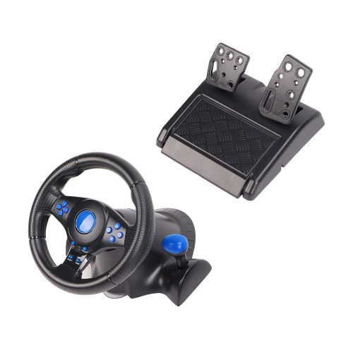 Игровой руль для с педалями и коробкой передач Vibration Steering wheel для компьютера PC/PS3/PS4/XBOX/ANDROID
