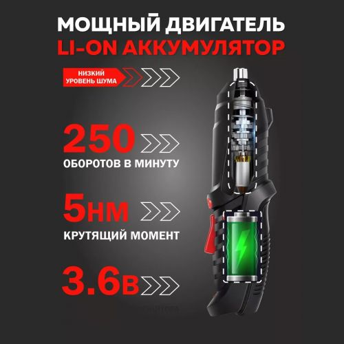 Аккумуляторная Электроотвертка, шуруповерт, дрель Master X