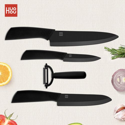 Набор керамических ножей Xiaomi Huo Hou Nano Ceramic Knife Set 4 в 1