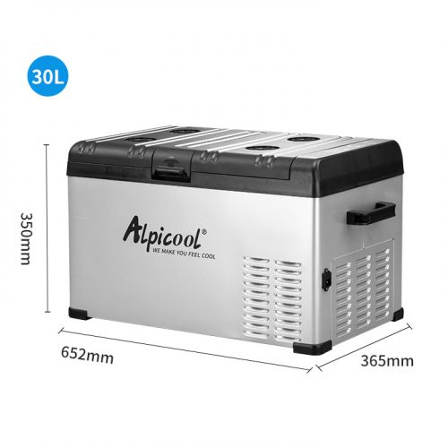 Компрессорный автомобильный холодильник Alpicool A30 (30 литров). Портативный мини-холодильник морозильник