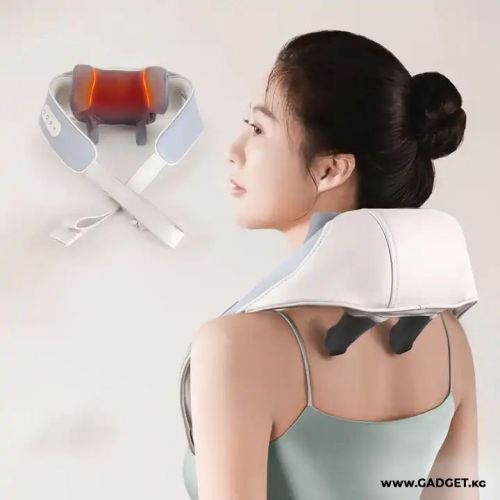 Электрический массажер для шеи, спины и тела Kneading Neck massager	