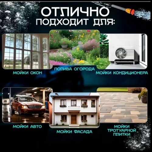 Автомобильная беспроводная аккумуляторная мойка MDHL, Пистолет для мойки машины