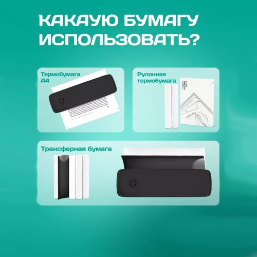 Термопринтер портативный А4 Portable Printer