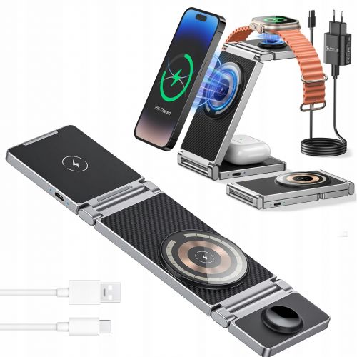 Док-станция 3в1 Wireless Charging station T30, беспроводная зарядка