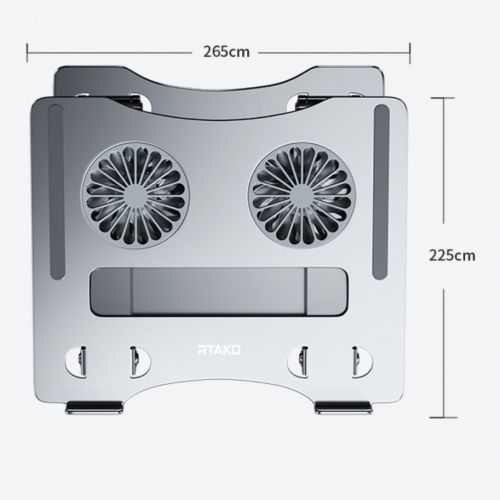 Отдел 2. Rtako Double Fan Cooling подставка для ноутбука с регулировкой высоты.