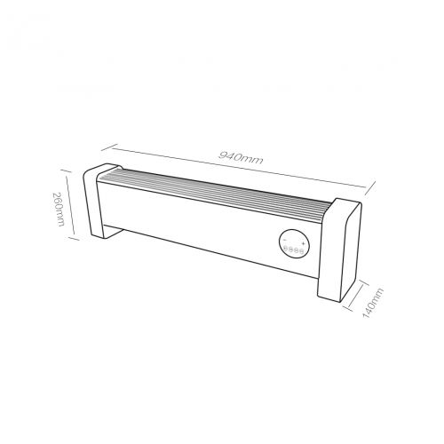 Обогреватель Xiaomi Yunmi skirting board heater smart