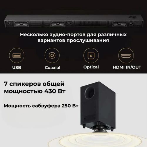 Саундбар Xiaomi Mi TV Speaker Soundbar 3.1 + сабвуфер