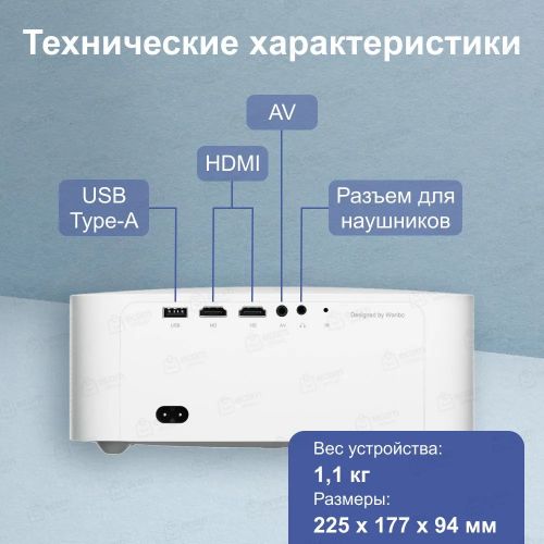 Проектор Xiaomi Wanbo Projector X2 Max Global