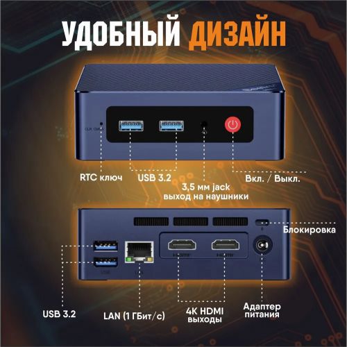 Мини ПК Beelink Mini S12 Intel N95 (16+256GB)