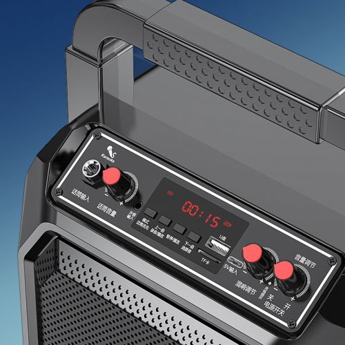 Портативная колонка караоке система с двумя микрофонами Chigo M63