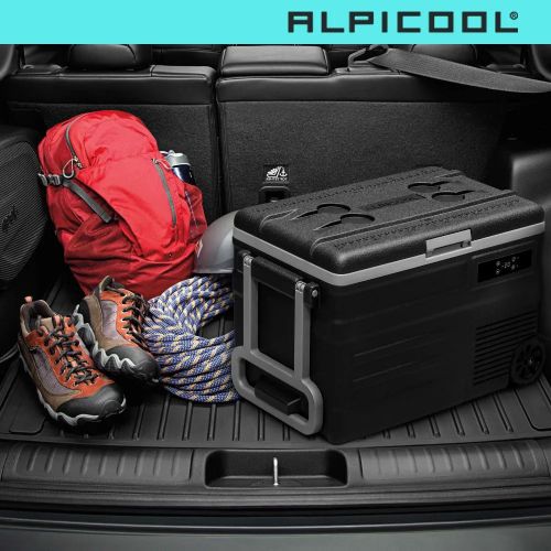Компрессорный автомобильный холодильник Alpicool U45 (45 литров). Портативный мини-холодильник морозильник