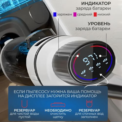 Моющий беспроводной пылесос Cordless Floor Cleaning Machine OZ01-Pro