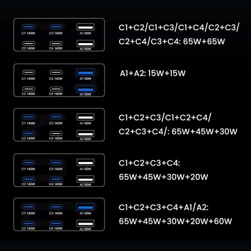 Док-станция 10в1 Gan Charger H688, беспроводная зарядка