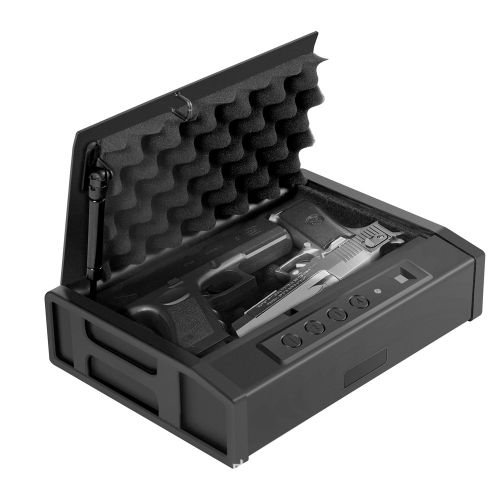 Стальной переносной интеллектуальный оружейный сейф StaffSafe SFP с биометрией